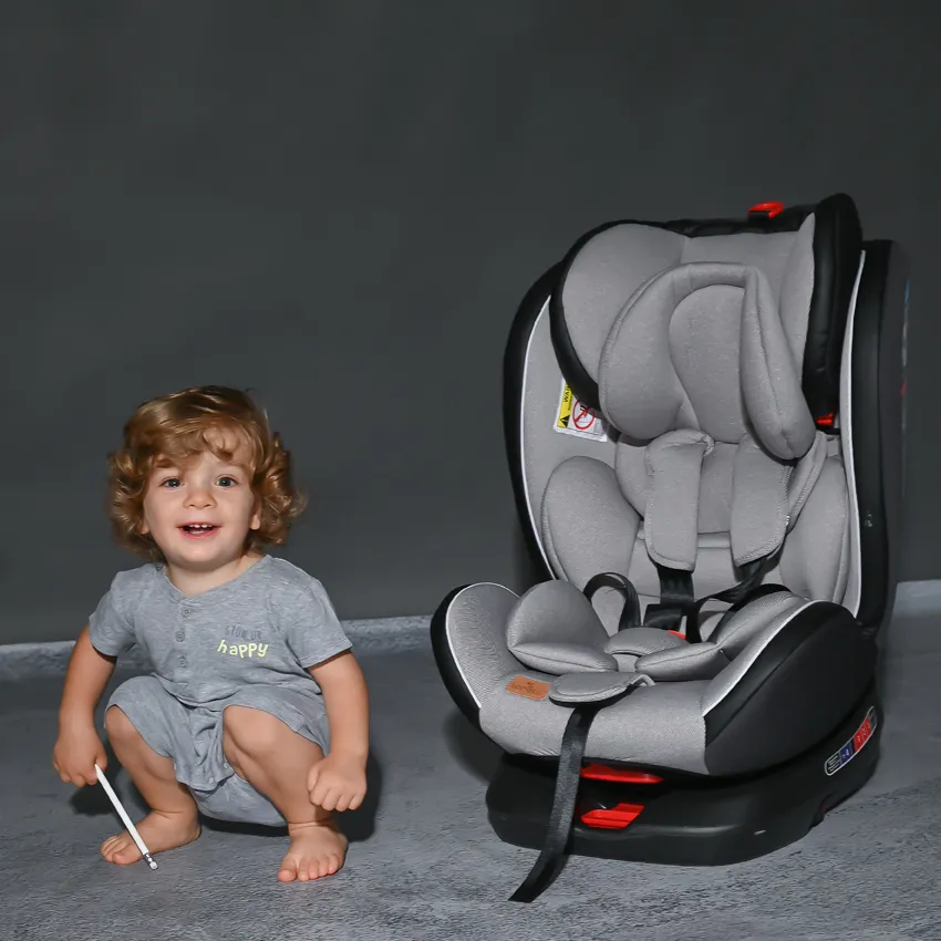 Дитяче автокрісло Lorelli Nebula Isofix Grey Leather